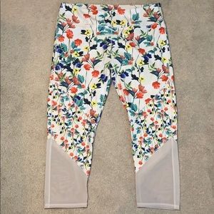 Fabletics Floral Mesh Capris